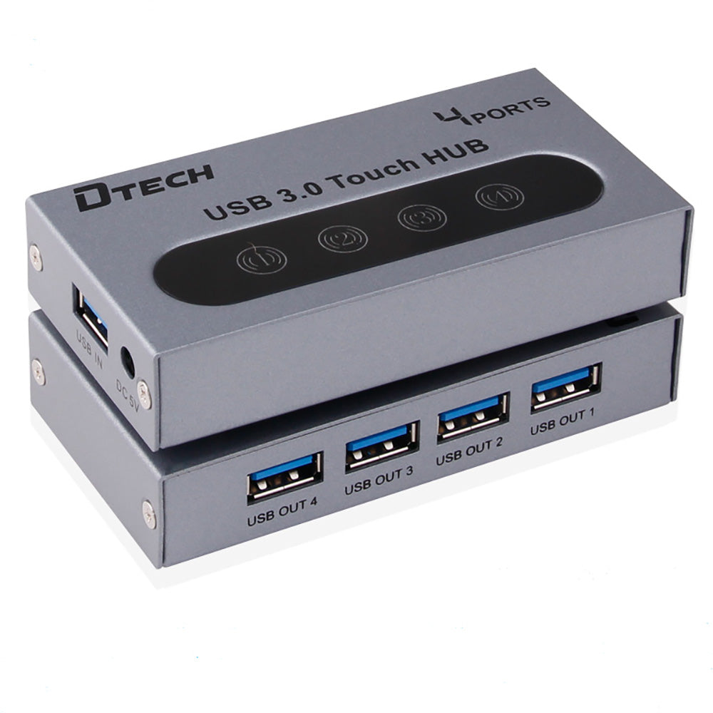 Dtech 4 Ports Hub 3.0 DT-8009 (4707043868772) Dtech 4 Ports Hub 3.0 DT-8009 (4707043868772)